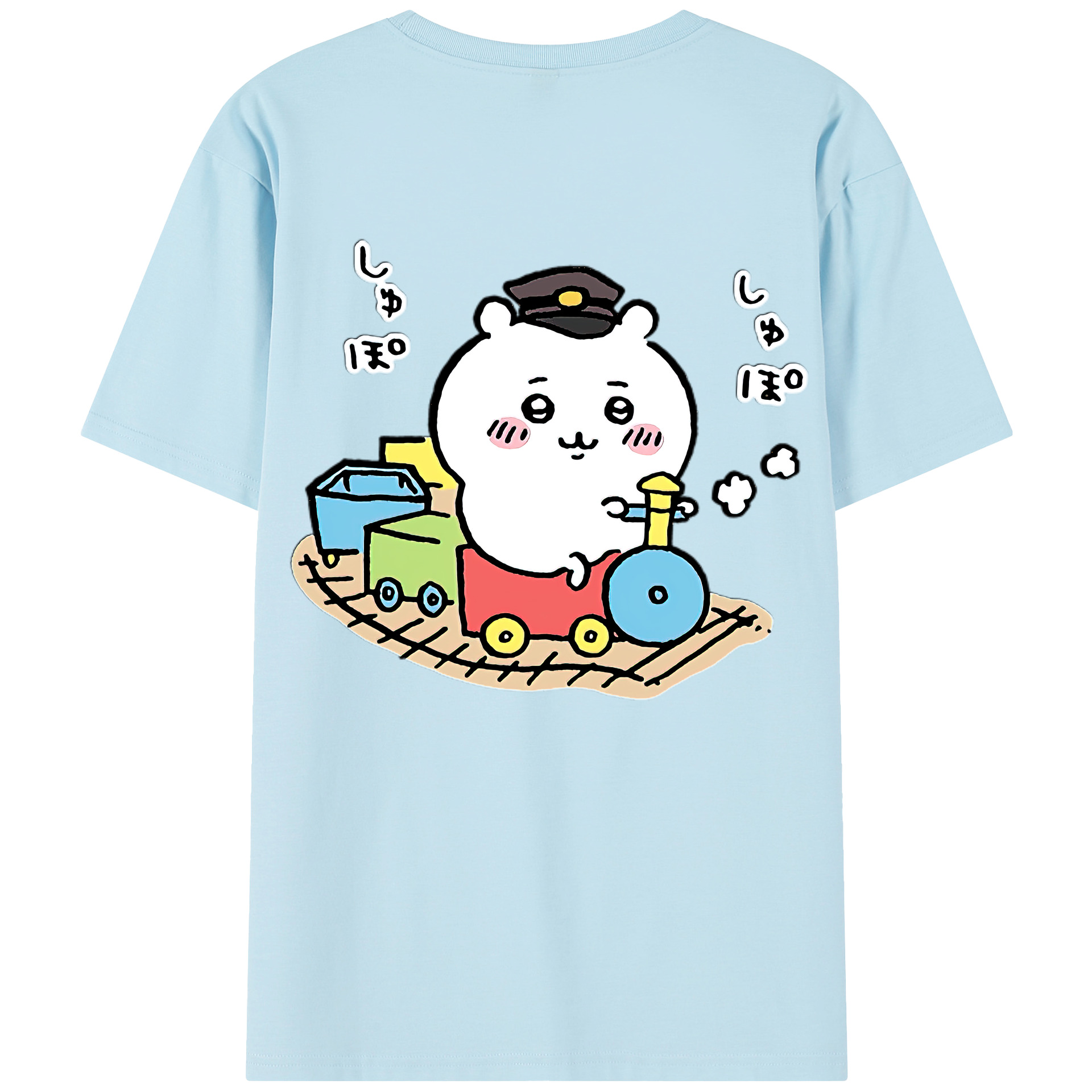 （画像用） ちいかわ ちいかわ Chii-kawa chiikawa 綿100％半袖Tシャツ（背面プリント）